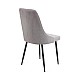 Καρέκλα Chris γκρι ύφασμα-πόδι μαύρο μέταλλο 49x55x85