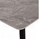 Τραπέζι Rav γκρι μαρμάρου sintered stone-μαύρο μέταλλο 120x70x75 Τραπέζι Rav γκρι μαρμάρου sintered stone-μαύρο μέταλλο 120x70x75