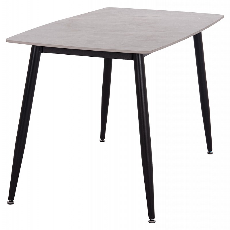Τραπέζι Rav γκρι μαρμάρου sintered stone-μαύρο μέταλλο 120x70x75 Τραπέζι Rav γκρι μαρμάρου sintered stone-μαύρο μέταλλο 120x70x75