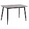 Τραπέζι Rav γκρι μαρμάρου sintered stone-μαύρο μέταλλο 120x70x75