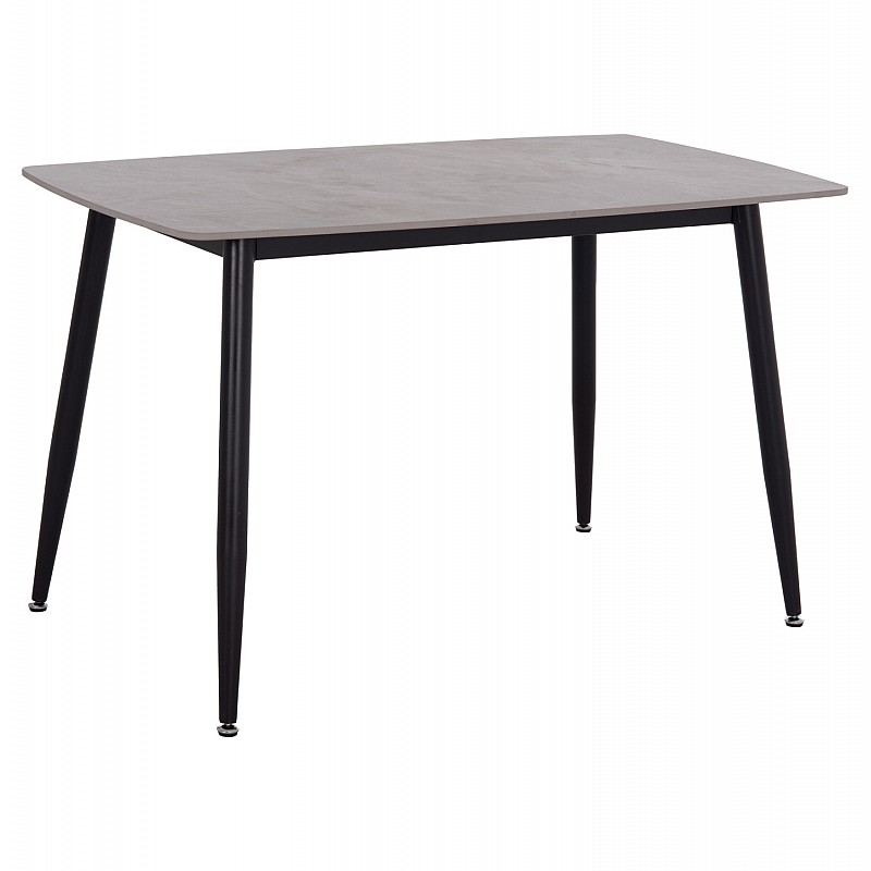 Τραπέζι Rav γκρι μαρμάρου sintered stone-μαύρο μέταλλο 120x70x75 Τραπέζι Rav γκρι μαρμάρου sintered stone-μαύρο μέταλλο 120x70x75
