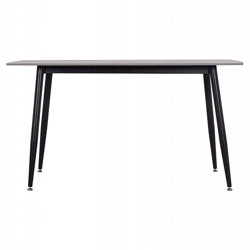 Τραπέζι Rav γκρι μαρμάρου sintered stone-μαύρο μέταλλο 140x80x75 Τραπέζι Rav γκρι μαρμάρου sintered stone-μαύρο μέταλλο 140x80x75