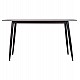 Τραπέζι Rav γκρι μαρμάρου sintered stone-μαύρο μέταλλο 140x80x75 Τραπέζι Rav γκρι μαρμάρου sintered stone-μαύρο μέταλλο 140x80x75