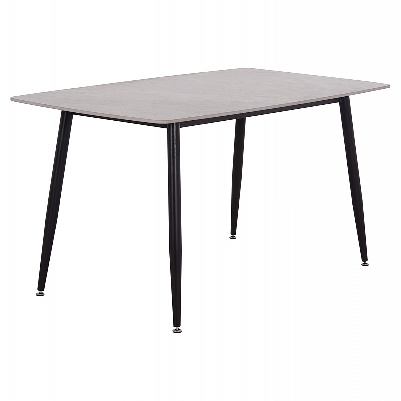 Τραπέζι Rav γκρι μαρμάρου sintered stone-μαύρο μέταλλο 140x80x75 Τραπέζι Rav γκρι μαρμάρου sintered stone-μαύρο μέταλλο 140x80x75