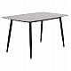 Τραπέζι Rav γκρι μαρμάρου sintered stone-μαύρο μέταλλο 140x80x75 Τραπέζι Rav γκρι μαρμάρου sintered stone-μαύρο μέταλλο 140x80x75