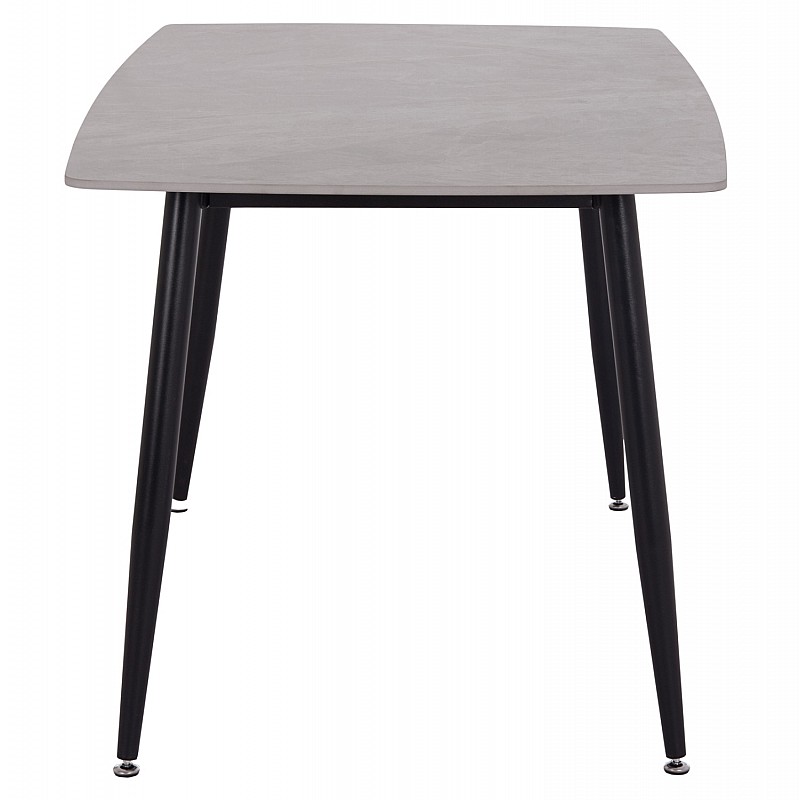 Τραπέζι Rav γκρι μαρμάρου sintered stone-μαύρο μέταλλο 140x80x75 Τραπέζι Rav γκρι μαρμάρου sintered stone-μαύρο μέταλλο 140x80x75