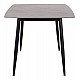 Τραπέζι Rav γκρι μαρμάρου sintered stone-μαύρο μέταλλο 160x90x75 Τραπέζι Rav γκρι μαρμάρου sintered stone-μαύρο μέταλλο 160x90x75
