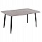 Τραπέζι Rav γκρι μαρμάρου sintered stone-μαύρο μέταλλο 160x90x75