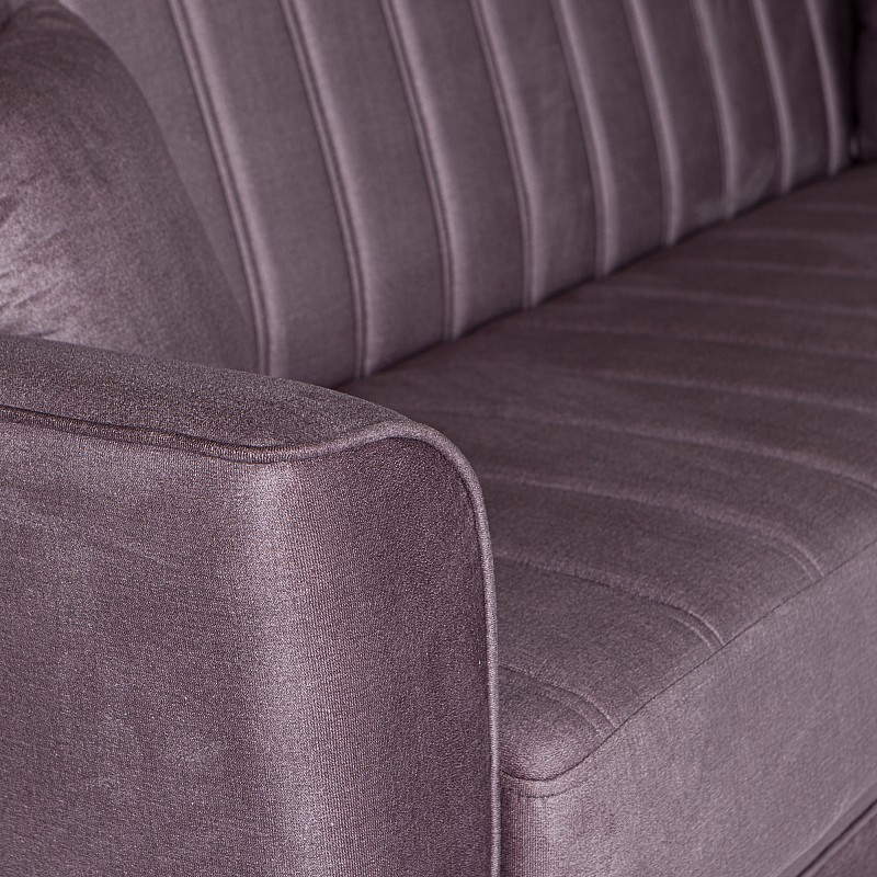 Καναπές-κρεβάτι με αποθηκευτικό χώρο τριθέσιος Anna γκρι σκούρο ύφασμα 227x85x97