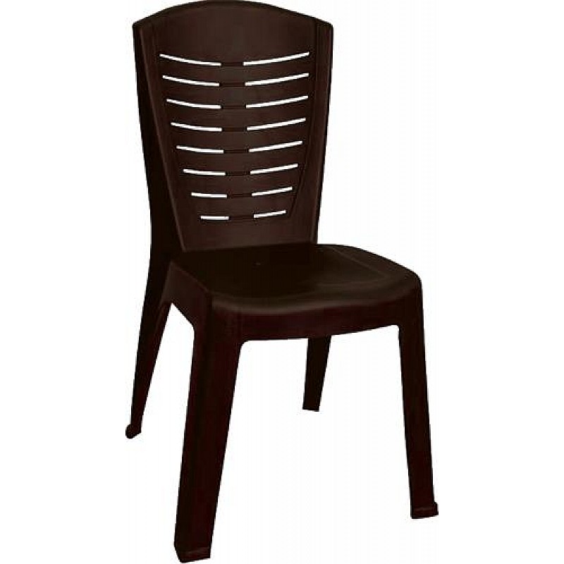 Καρέκλα "ΚΛΕΟΠΑΤΡΑ" πλαστική σε καφέ χρώμα 50x53x89