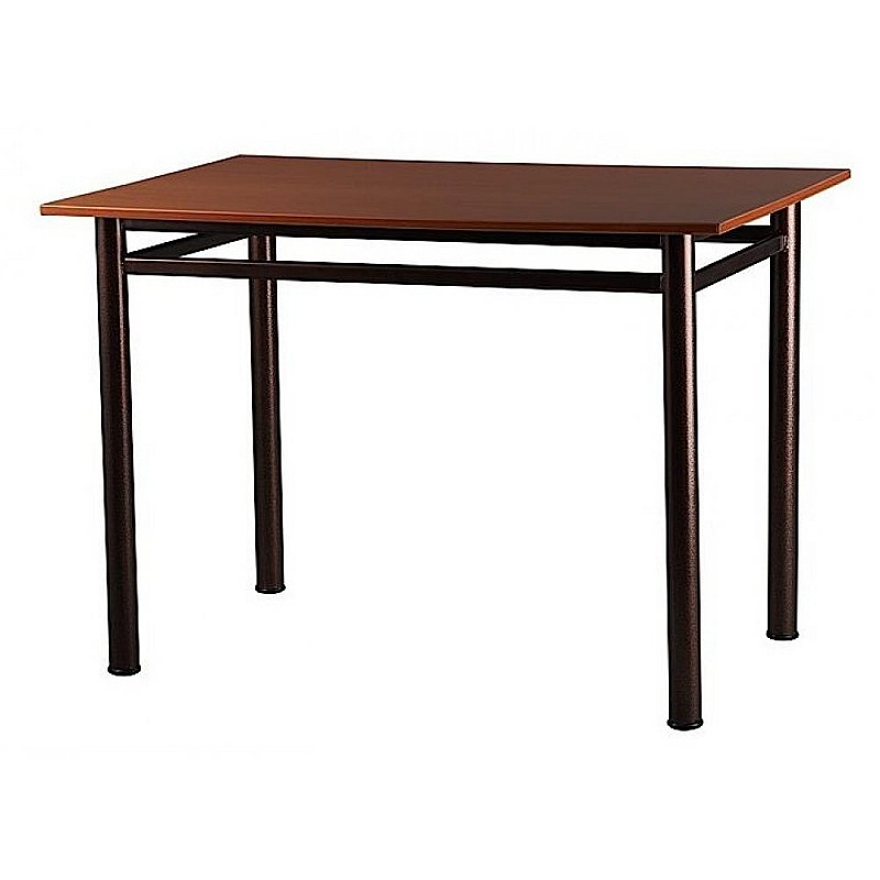 Τραπέζι μεταλλικό σε χρώμα καφέ/μαύρο 70x110
