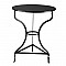 Τραπέζι μεταλλικό στρόγγυλο σε χρώμα μαύρο Φ60