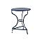 Τραπέζι "ΚΙΜΩΛΟΣ" από μέταλλο σε μπλε χρώμα Φ58x72
