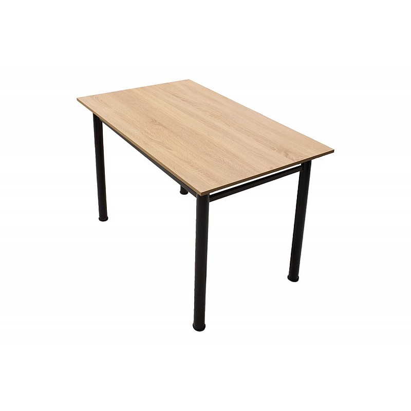 Τραπέζι "DINING" σε δρυς-μαύρο χρώμα 110x70x77