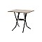 Τραπέζι "COLLAPSE" σε σταχτί-μαύρο gloss χρώμα 80x60x75