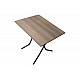 Τραπέζι πτυσσόμενο "CLACK" από μέταλλο σε σταχτύ-μαύρο gloss χρώμα 80x60x75