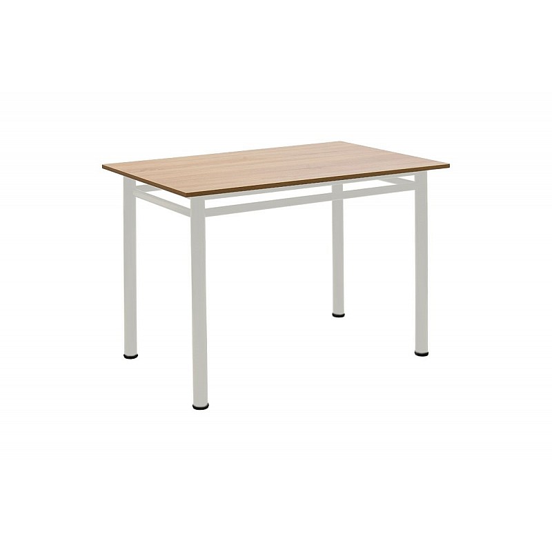 Τραπέζι "DINNER" σε δρυς/εκρού χρώμα 110x70x77