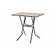 Τραπέζι πτυσσόμενο "CLACK" από μέταλλο σε σταχτύ-γκρι σφυρήλατο χρώμα 70x50x75
