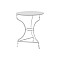 Τραπέζι "ΚΙΜΩΛΟΣ" από μέταλλο σε λευκό χρώμα Φ58x72