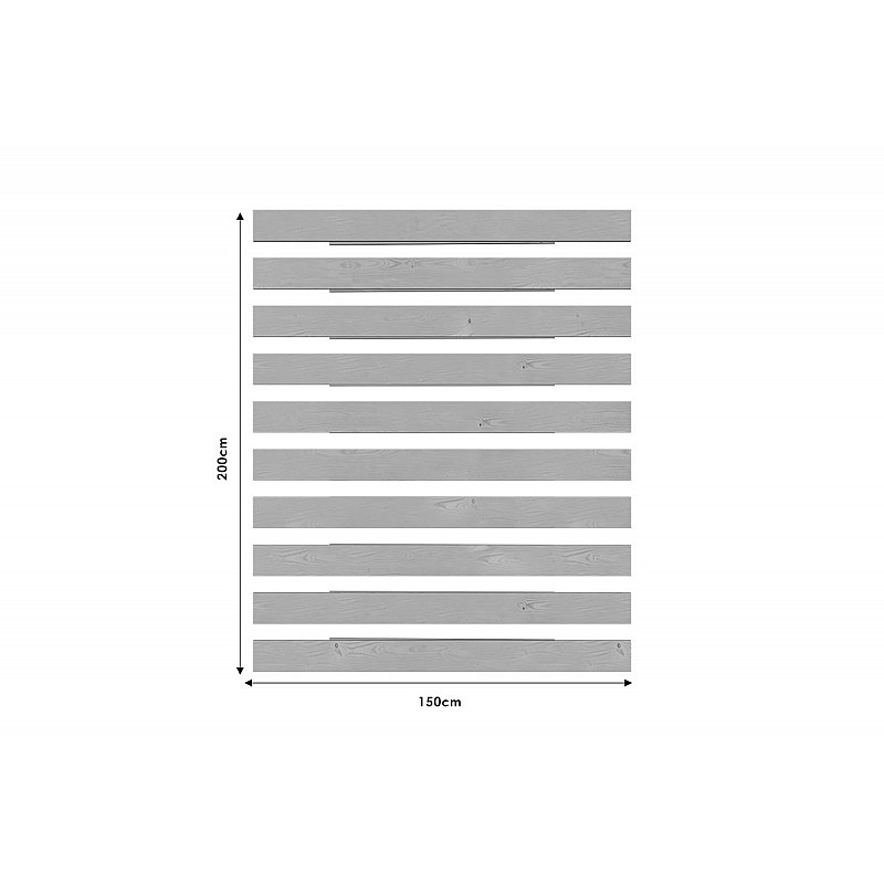 Τάβλες κρεβατιού από φυσικό ξύλο 150x200