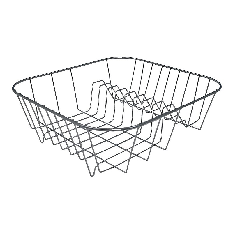 Πιατοθήκη "Νο 34" νεροχύτη μεταλλική σε ασημί χρώμα 34x34x11