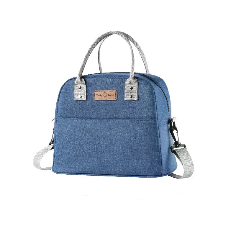 Τσάντα "TASTY" ισοθερμική από ύφασμα σε μπλε χρώμα 23x16x29