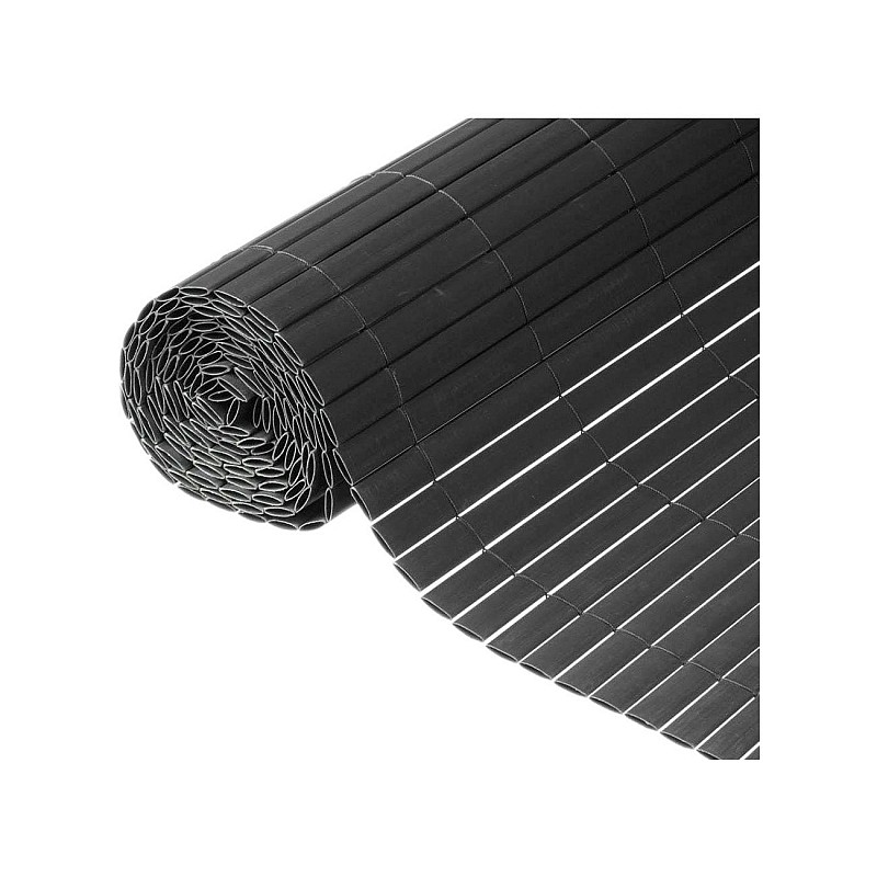 Καλαμωτή πλαστική σε χρώμα ανθρακί 1.5x3