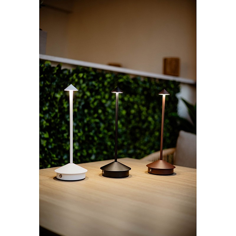 Επιτραπέζιο φωτιστικό "ARROW" σε χρώμα καφέ 30x11