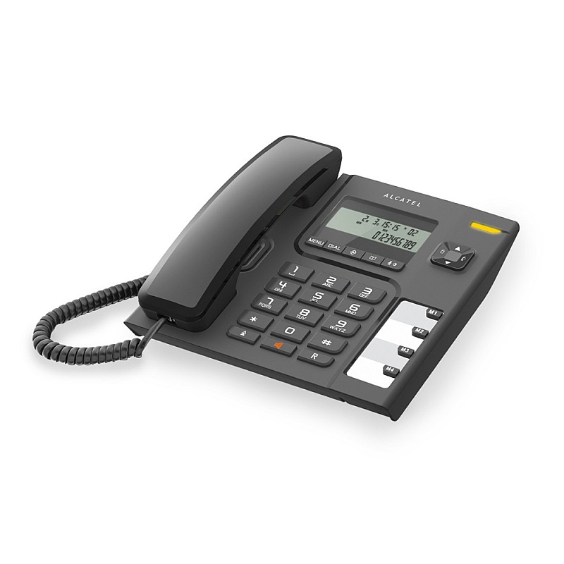 Ενσύρματο τηλέφωνο με αναγνώριση κλήσης Μαύρο Τ56