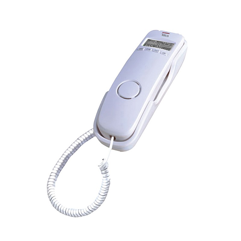 Ενσύρματο τηλέφωνο γόνδολα με αναγνώριση κλήσης Λευκό TM13-001CID