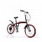 Αεροδυναμικό έξυπνο σπαστό ποδήλατο κόκκινο Clever 090017