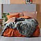 Σετ παπλωματοθήκη Stark Cotton Box 4 τμχ Διπλή (200x220) χρώμα cinnamon - μπλε