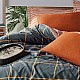 Σετ παπλωματοθήκη Stark Cotton Box 4 τμχ Διπλή (200x220) χρώμα cinnamon - μπλε Σετ παπλωματοθήκη Stark Cotton Box 4 τμχ Διπλή (200x220) χρώμα cinnamon - μπλε
