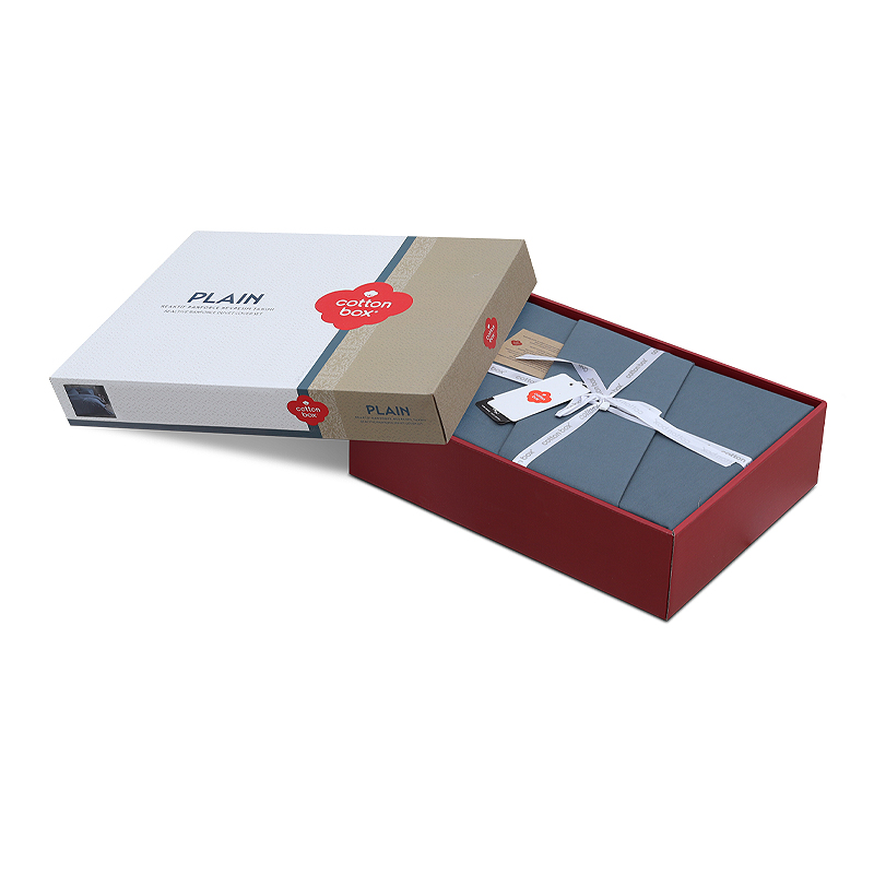 Σετ παπλωματοθήκη Plain Cotton Box 4 τμχ Διπλή (200x220) χρώμα ανθρακί Σετ παπλωματοθήκη Plain Cotton Box 4 τμχ Διπλή (200x220) χρώμα ανθρακί