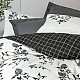 Σετ παπλωματοθήκη Ohia Cotton Box 4 τμχ Διπλή (200x220) χρώμα ανθρακί Σετ παπλωματοθήκη Ohia Cotton Box 4 τμχ Διπλή (200x220) χρώμα ανθρακί