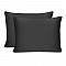 Μαξιλαροθήκες ύπνου Tonne Cotton Box Σετ 2 τμχ χρώμα μαύρο 50x80εκ.
