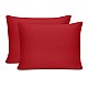 Μαξιλαροθήκες ύπνου Tonne Cotton Box Σετ 2 τμχ χρώμα κόκκινο 50x70εκ.