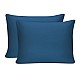 Μαξιλαροθήκες ύπνου Tonne Cotton Box Σετ 2 τμχ χρώμα πετρόλ 50x70εκ.