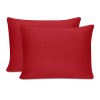 Μαξιλαροθήκες ύπνου Tonne Cotton Box Σετ 2 τμχ χρώμα κόκκινο 50x80εκ.