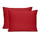 Μαξιλαροθήκες ύπνου Tonne Cotton Box Σετ 2 τμχ χρώμα κόκκινο 50x80εκ.