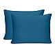 Μαξιλαροθήκες ύπνου Tonne Cotton Box Σετ 2 τμχ χρώμα πετρόλ 50x80εκ.