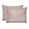 Μαξιλαροθήκες ύπνου Tonne Cotton Box Σετ 2 τμχ χρώμα μπεζ 50x80+5εκ.