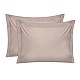 Μαξιλαροθήκες ύπνου Tonne Cotton Box Σετ 2 τμχ χρώμα μπεζ 50x80+5εκ.