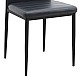 Καρέκλα τραπεζαρίας Rosa Megapap μαύρο PU - μεταλλικό μαύρο πόδι 40x52x96εκ.