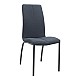 Καρέκλα τραπεζαρίας Fina Megapap ανθρακί ύφασμα - μεταλλικό μαύρο πόδι 43x58x95εκ.