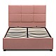 Κρεβάτι Kingston Megapap βελούδινο με αποθηκευτικό χώρο χρώμα melon pink 120x200εκ. Κρεβάτι Kingston Megapap βελούδινο με αποθηκευτικό χώρο χρώμα melon pink 120x200εκ.