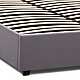 Κρεβάτι Kingston Megapap βελούδινο χρώμα γκρι 150x200εκ. Κρεβάτι Kingston Megapap βελούδινο χρώμα γκρι 150x200εκ.