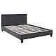 Κρεβάτι Flat Megapap από τεχνόδερμα χρώμα μαύρο ματ 150x200εκ. Κρεβάτι Flat Megapap από τεχνόδερμα χρώμα μαύρο ματ 150x200εκ.