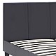 Κρεβάτι Flat Megapap από τεχνόδερμα χρώμα μαύρο ματ 150x200εκ. Κρεβάτι Flat Megapap από τεχνόδερμα χρώμα μαύρο ματ 150x200εκ.