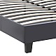 Κρεβάτι Flat Megapap από τεχνόδερμα χρώμα μαύρο ματ 140x190εκ. Κρεβάτι Flat Megapap από τεχνόδερμα χρώμα μαύρο ματ 140x190εκ.